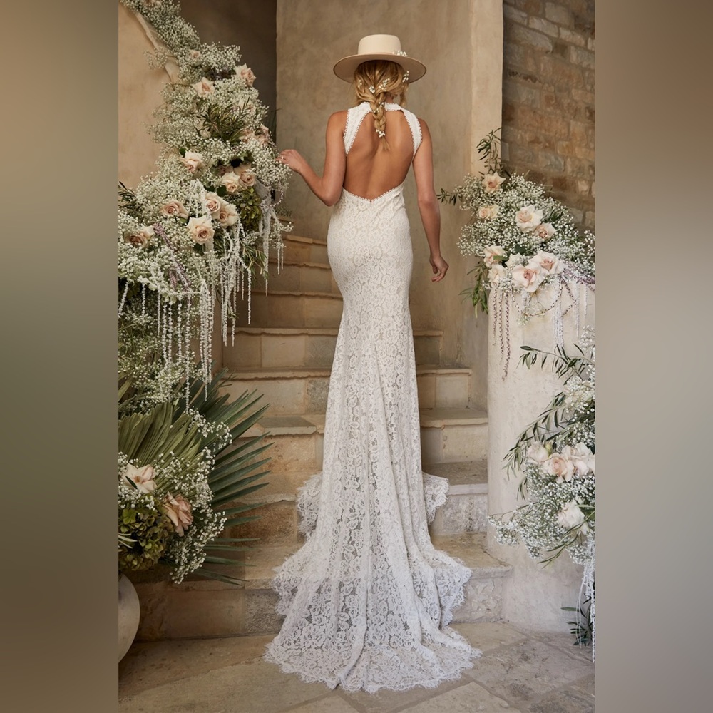 Lulus Love Everlasting White Floral Lace Mermaid Maxi Dress